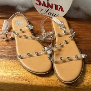 Dolce Vita Plastic Rhinestone Glitter Sandal